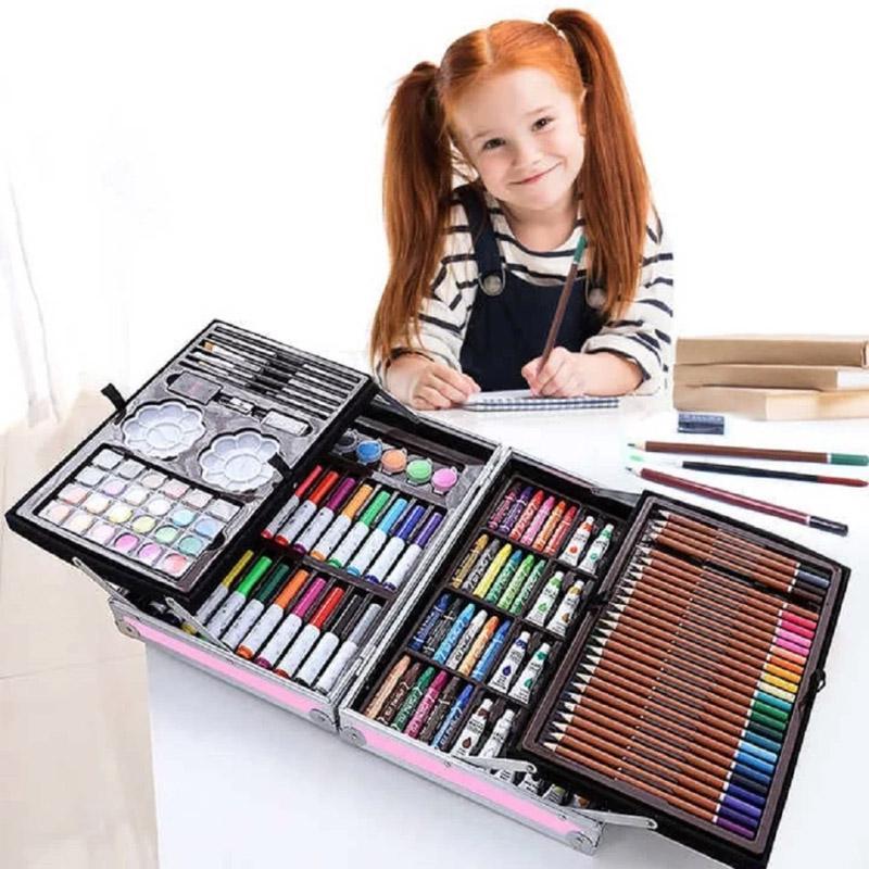 Pink Unicorn Art Kit for Kids 145 Pcs