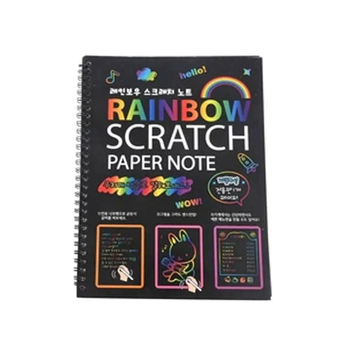 Rainbow Scratch Paper Note Pad