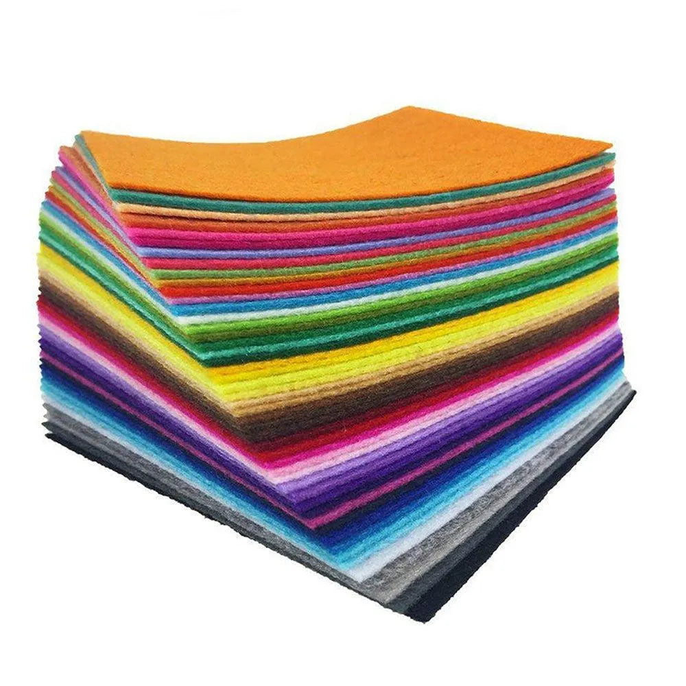 24pcs Colorful Polyester Felt Sheets