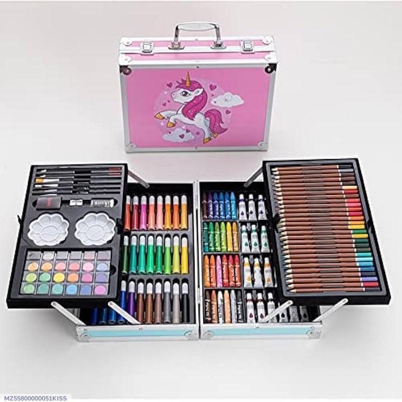 Pink Unicorn Art Kit for Kids 145 Pcs