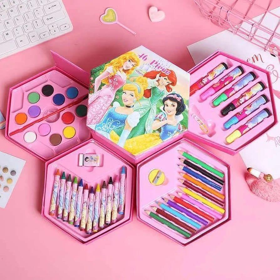 46-Piece Watercolor Art Kit for Students & Artists