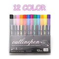 Double Line Art Marker Pens Waterproof UV Resistant