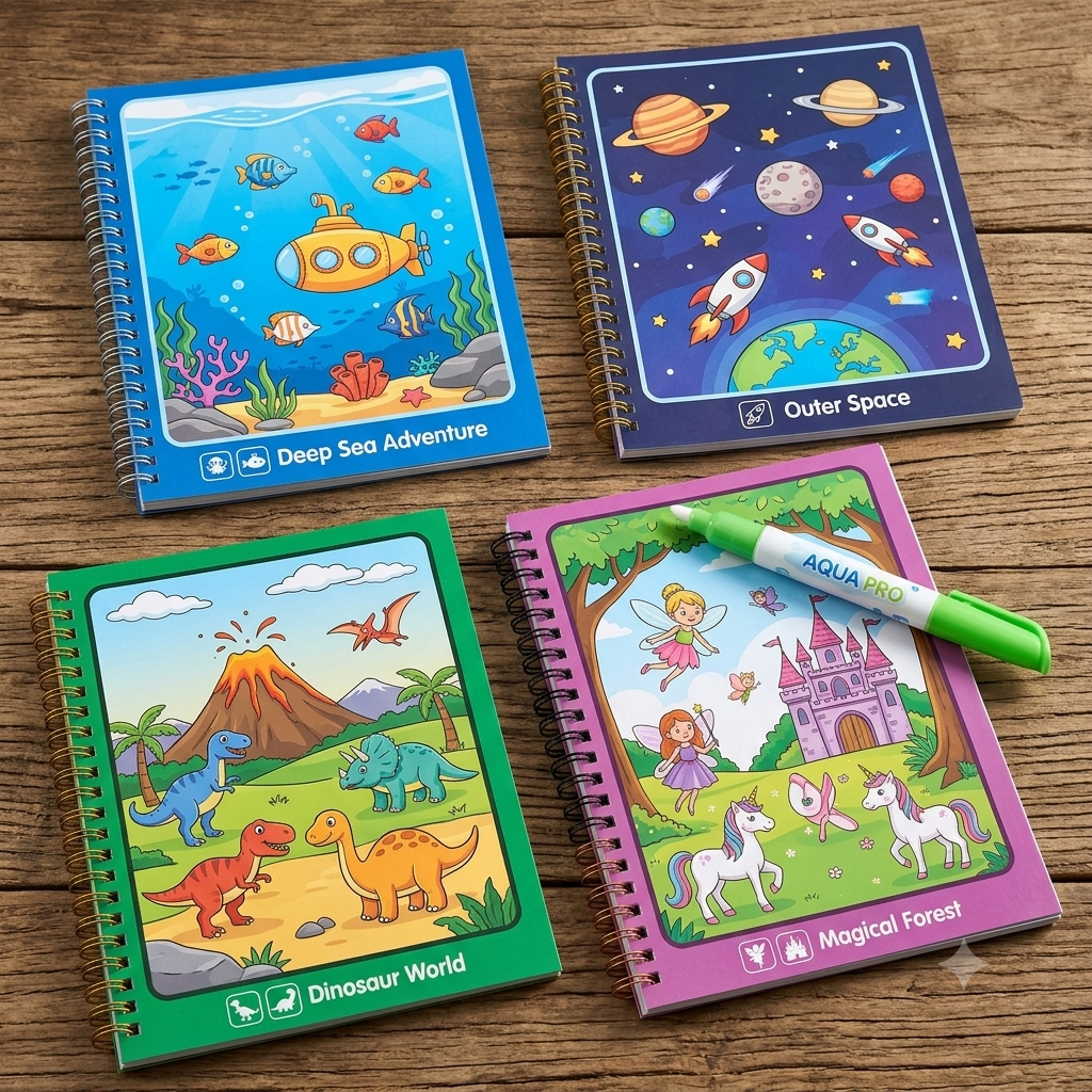 Magic Water Painting Board for Kids with Reusable Pen
